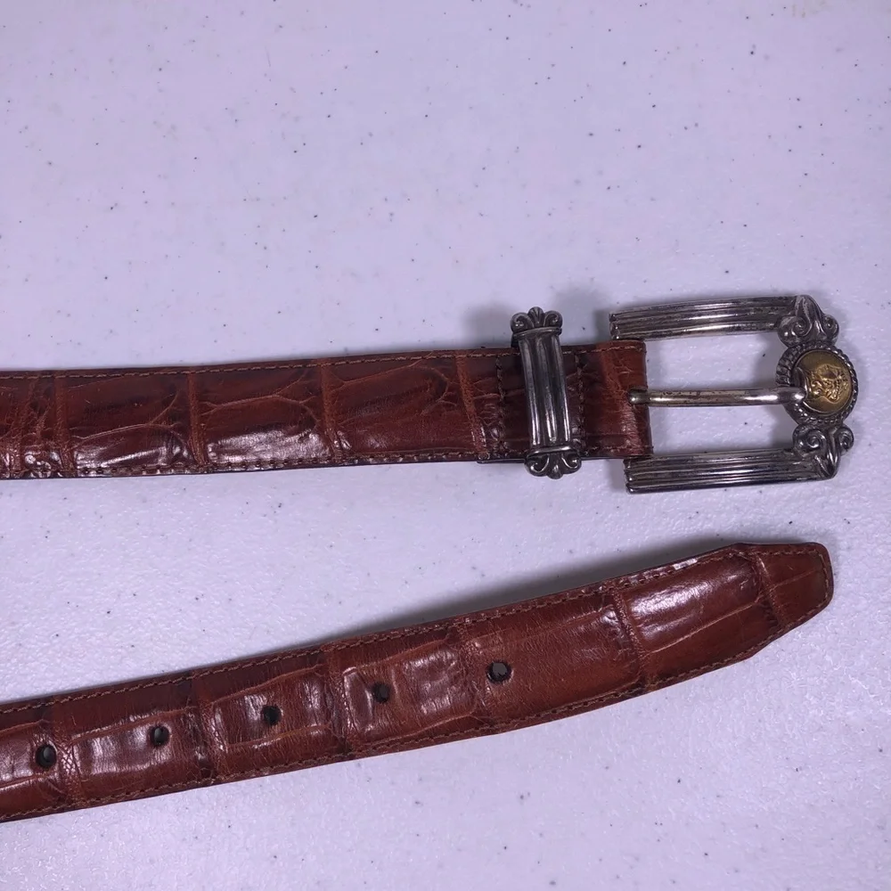 VINTAGE 1996 Brighton Museum Leather Belt - Picture 6 of 11